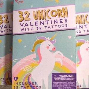 NIB 🦄 32 Unicorn Valentine's